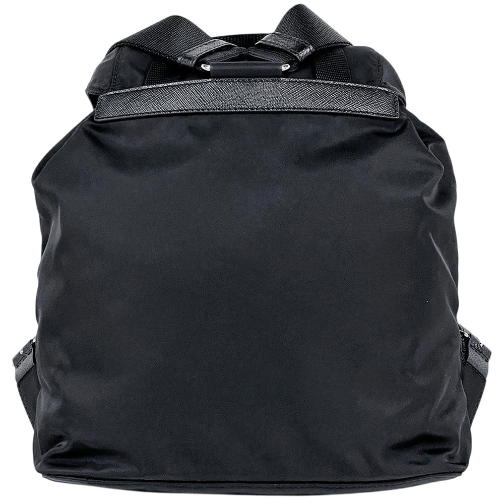 Prada Plate Backpack Rucksack Black - Picture 3 of 6